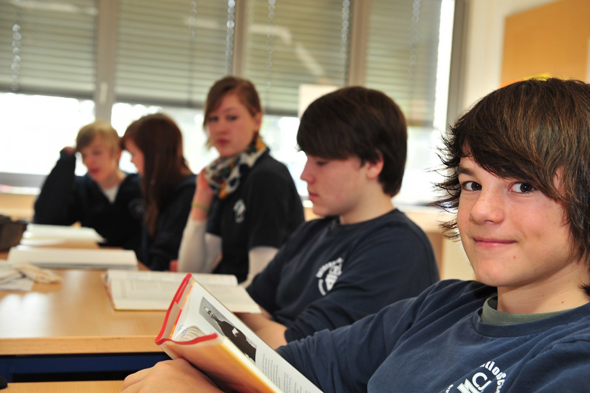 Blick ins Klassenzimmer der höheren Stufen.